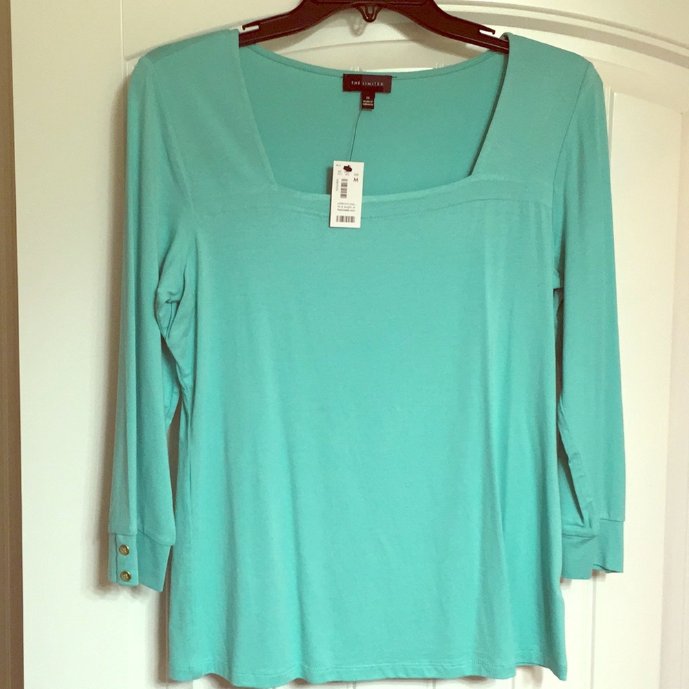 NWT Limited blouse size M Teal